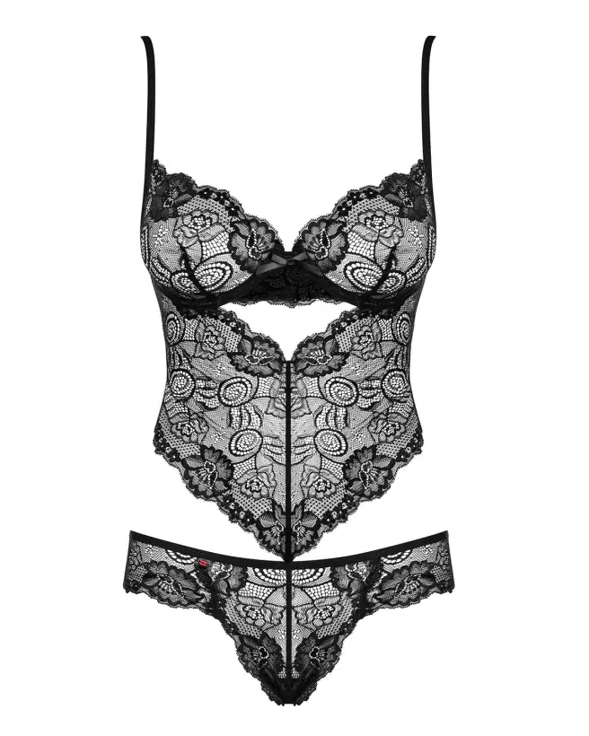 Body Alluria noir en dentelle élégante par Obsessive-5