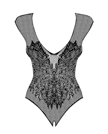 Image du Body Ouvert B112 Noir par Obsessive - Lingerie Sensuelle et Élégante-5