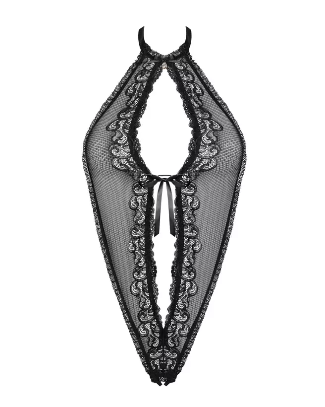 Body noir Obsessive 830-TED-1 en dentelle élégante et confortable-7