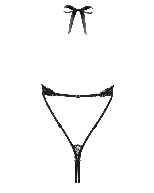 Body noir Obsessive 830-TED-1 en dentelle élégante et confortable-8
