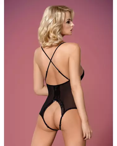 Body noir 841-TED-1 Obsessive, lingerie élégante et sexy-4