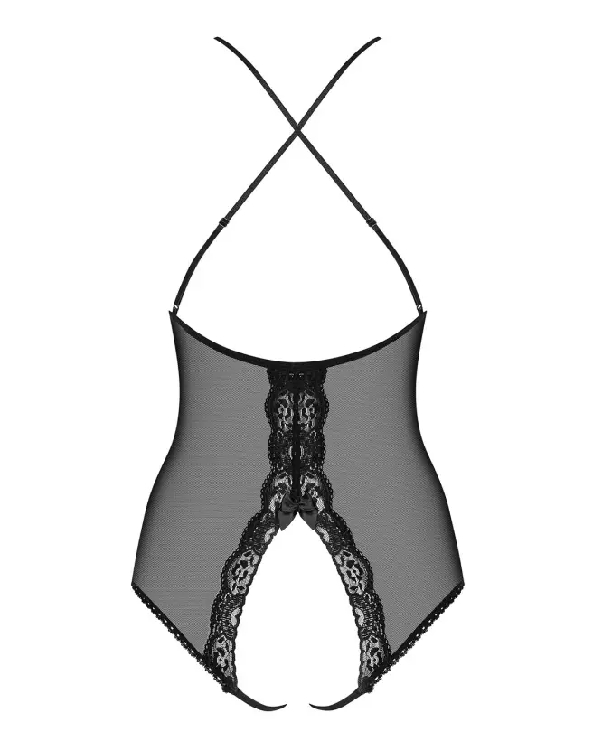 Body noir 841-TED-1 Obsessive, lingerie élégante et sexy-5