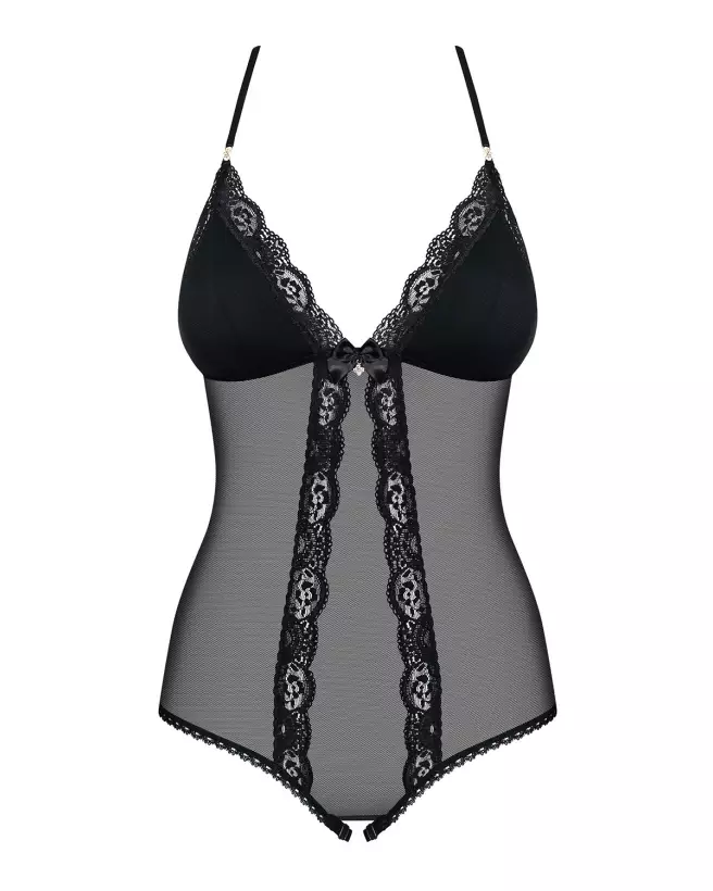 Body noir 841-TED-1 Obsessive, lingerie élégante et sexy-6