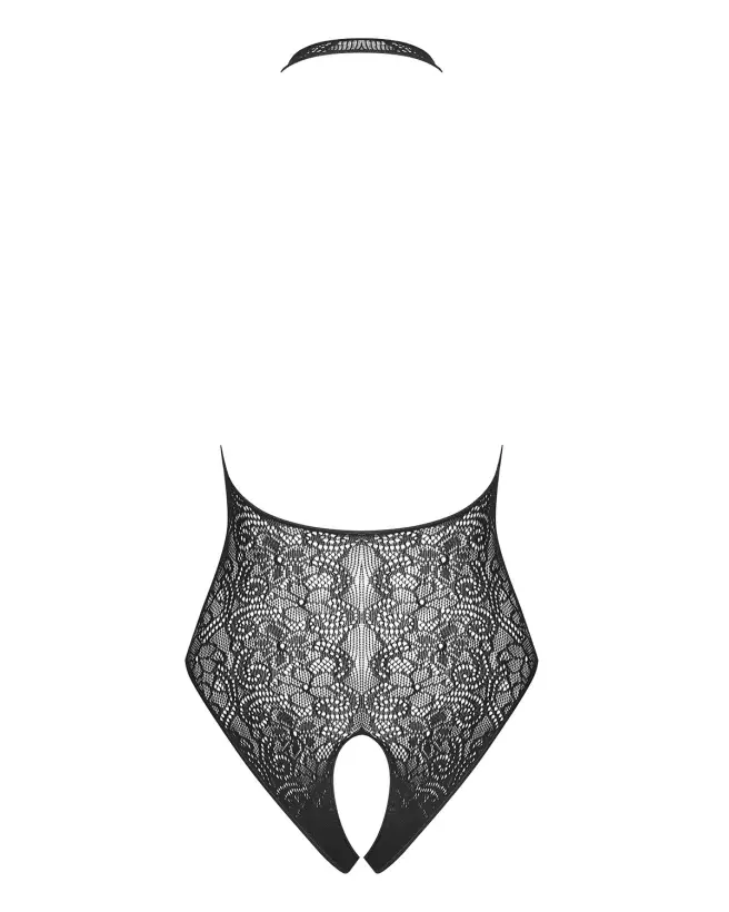 Body Ouvert Noir B113 Obsessive - Lingerie Élégante et Sensuelle-5