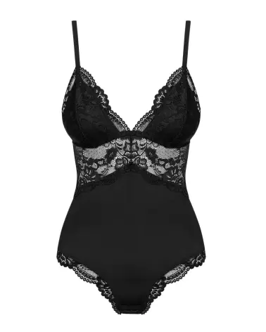 Body noir 810-TED-1 Obsessive en dentelle élégante-5