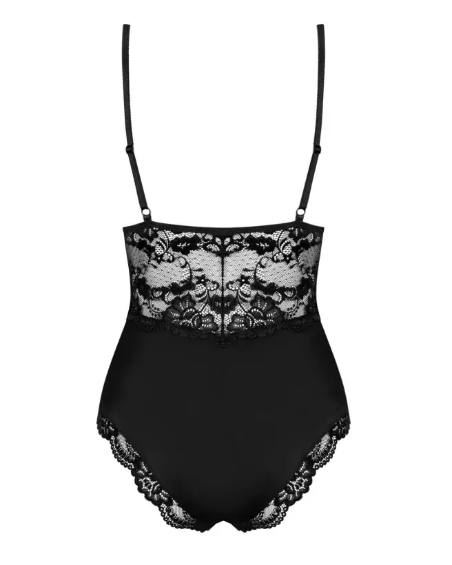 Body noir 810-TED-1 Obsessive en dentelle élégante-6