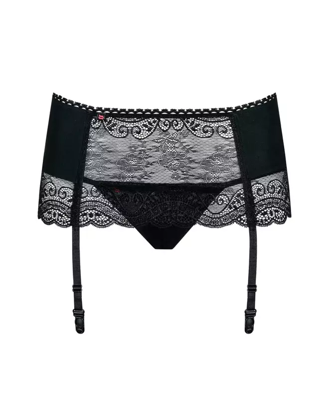 Porte-jarretelles noir Miamor Obsessive pour élégance et séduction en lingerie-5