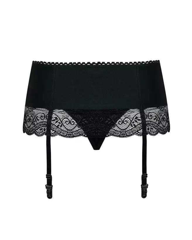 Porte-jarretelles noir Miamor Obsessive pour élégance et séduction en lingerie-6