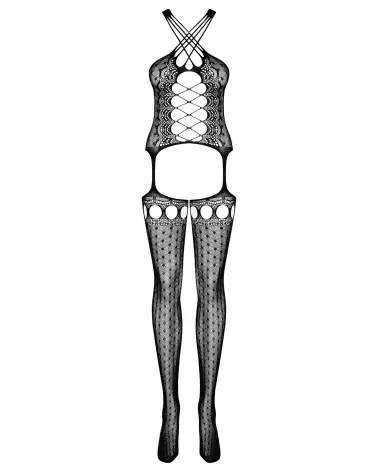 Image du Bodystocking G313 Noir par Obsessive, lingerie résille élégante-5