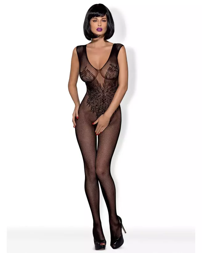 Photo du Bodystocking N112 Noir par Obsessive, lingerie sexy et élégante-3