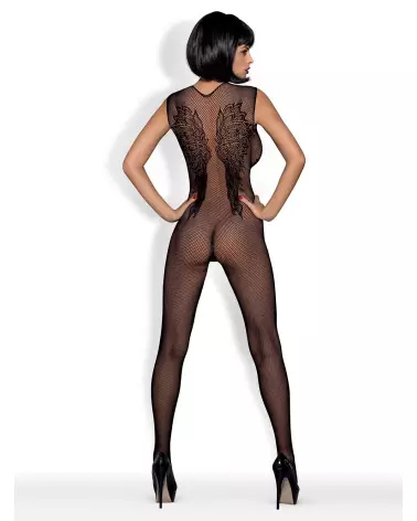 Photo du Bodystocking N112 Noir par Obsessive, lingerie sexy et élégante-4