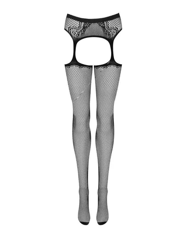 Photo de bas jarretelles S232 Obsessive noirs, élégants et raffinés-6