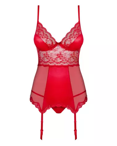 Image de la guêpière Lovica rouge par Obsessive, lingerie sexy et élégante-5
