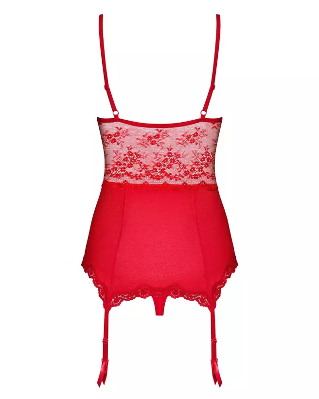 Image de la guêpière Lovica rouge par Obsessive, lingerie sexy et élégante-6