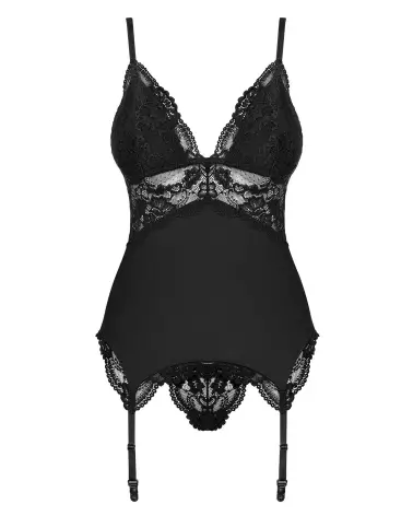 Guêpière noire 810-COR-1 Obsessive élégante-5