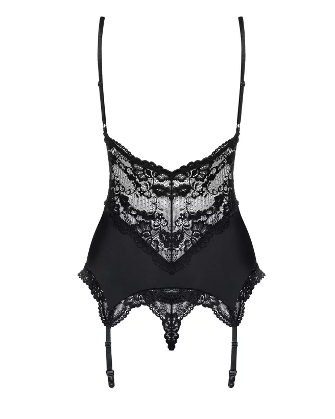 Guêpière noire 810-COR-1 Obsessive élégante-6