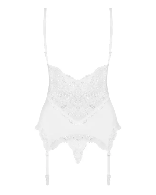 Guêpière blanche 810-COR-2 Obsessive élégante et confortable-6