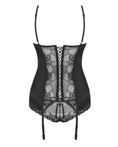 Guêpière Heartina noire Obsessive élégante et séduisante-6
