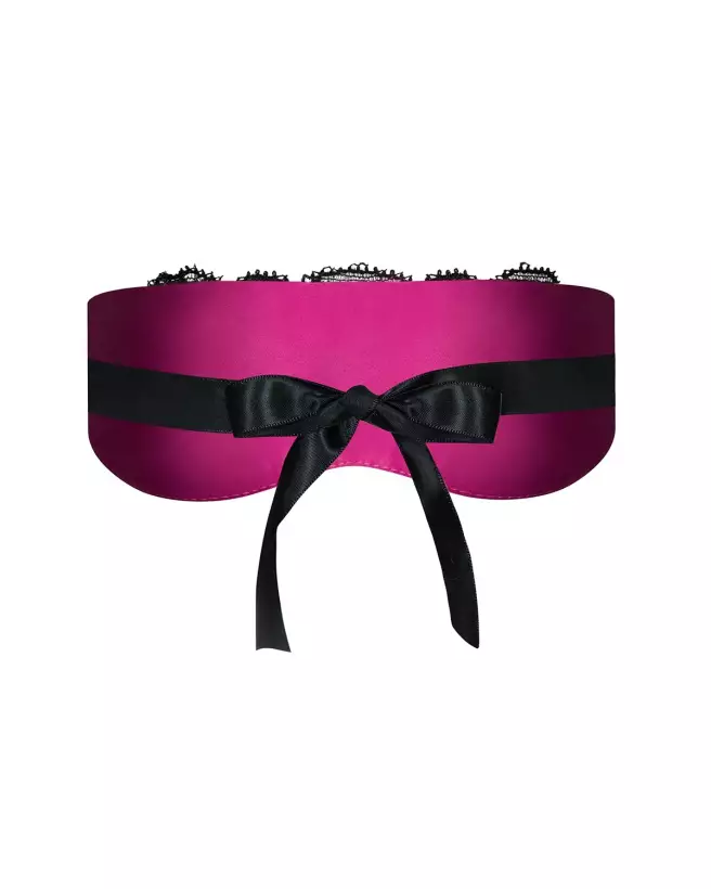 Masque Roseberry Obsessive noir et fuchsia pour jeux BDSM-4