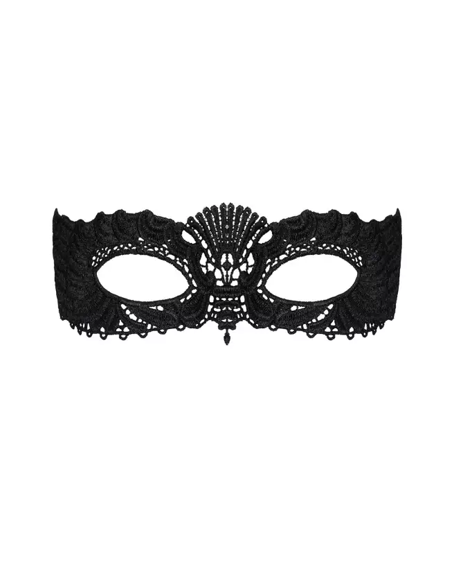 Masque noir A700 Obsessive pour jeux de rôle et bondage élégant-3