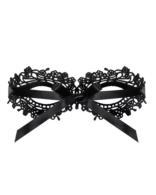 Masque noir A710 Obsessive pour jeux BDSM élégants-4