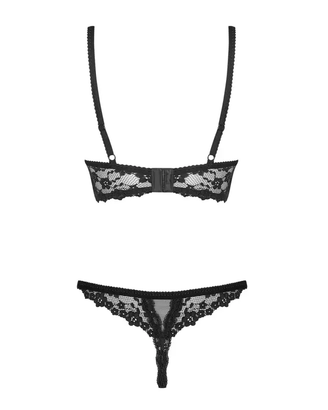 Photo de l'ensemble Letica noir par Obsessive, lingerie élégante et sensuelle-6