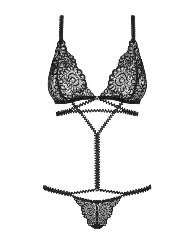 Photo du Mixty Body Noir Obsessive - Lingerie élégante et séduisante pour femme-5