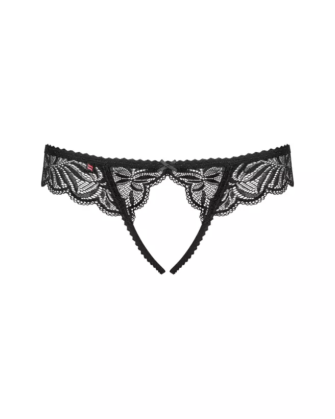 Image de Contica Tanga Ouvert Noir par Obsessive, lingerie érotique et séduisante-9