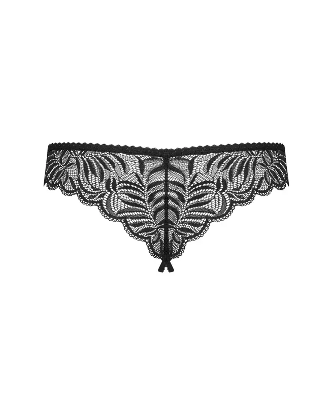 Image de Contica Tanga Ouvert Noir par Obsessive, lingerie érotique et séduisante-10