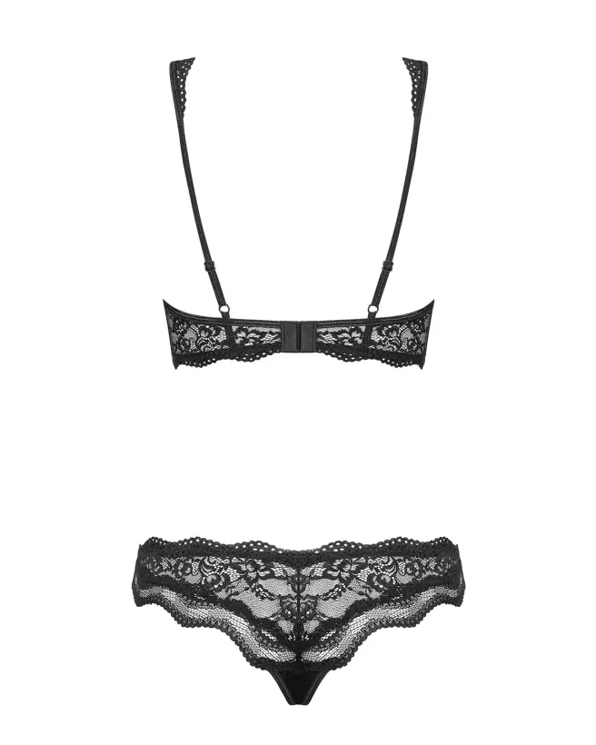Ensemble Luvae 2 pièces noir Obsessive - Lingerie élégante et séduisante-5