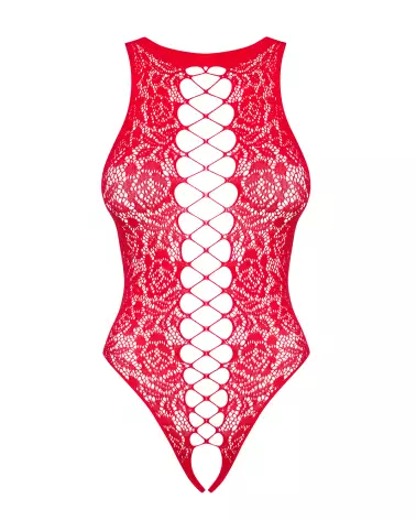 Body Ouvert Rouge B120 Obsessive en Lingerie Sexy-5