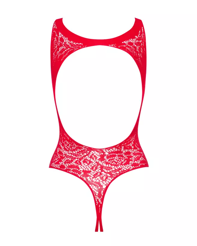 Body Ouvert Rouge B120 Obsessive en Lingerie Sexy-6