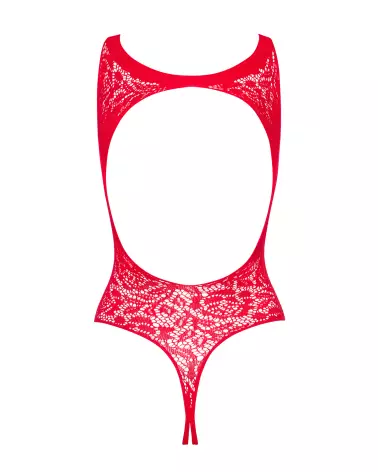 Body Ouvert Rouge B120 Obsessive en Lingerie Sexy-6