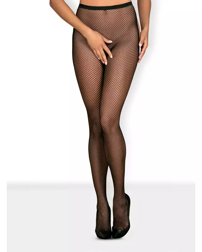 Collants Ouverts S233 Noir Obsessive pour Look Séduisant-1
