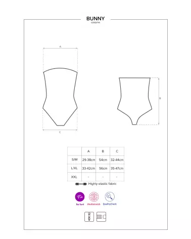 Costume sexy de lapin noir Obsessive pour soirées thématiques et moments séduisants-7