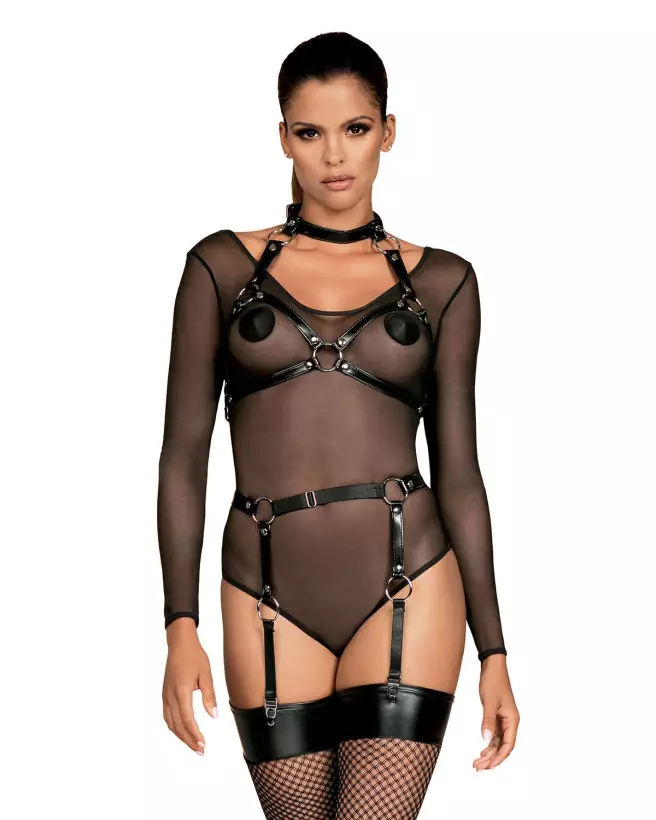 A740 Harnais Soutien-gorge - Noir - image 3