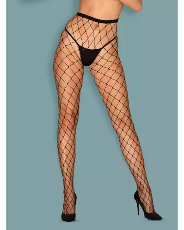Collants S812 noir élégants de marque Obsessive-3