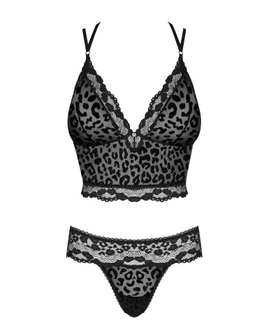 Photo de l'ensemble Guilly 2 pcs noir par Obsessive, lingerie élégante et confortable-5