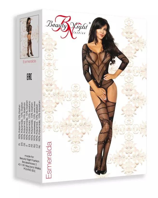 Esmeralda Bodystocking Noir Beauty Night Lingerie Sexy-3