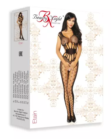 Image de Bodystocking Noir Etain par Beauty Night en lingerie élégante-4