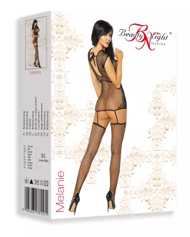 Melanie Bodystocking Noir Beauty Night en Résille Lingerie Sexy-5