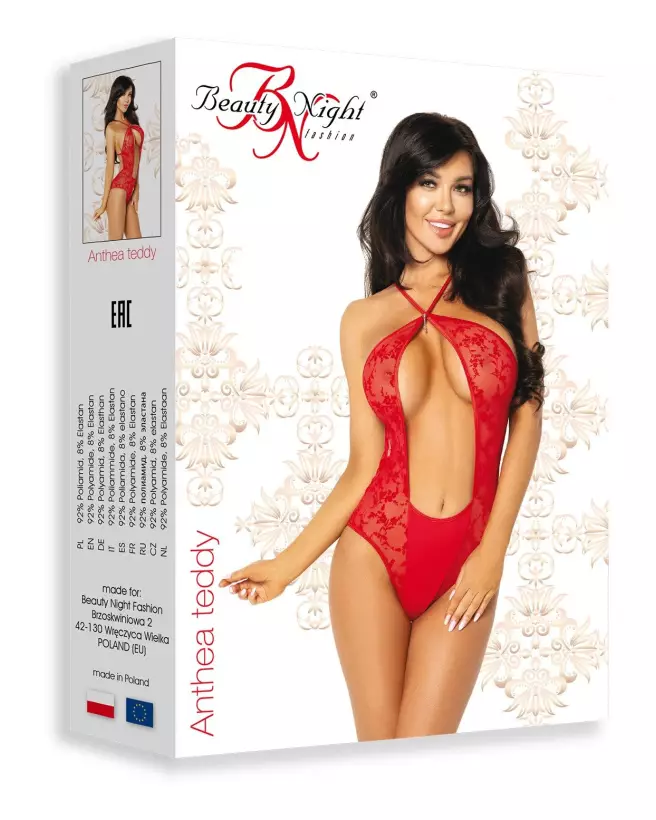 Body Anthea Rouge de Beauty Night, lingerie sensuelle et élégante-5