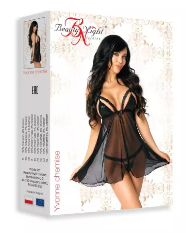 Image nuisette Yvonne noir Beauty Night élégante et confortable-6