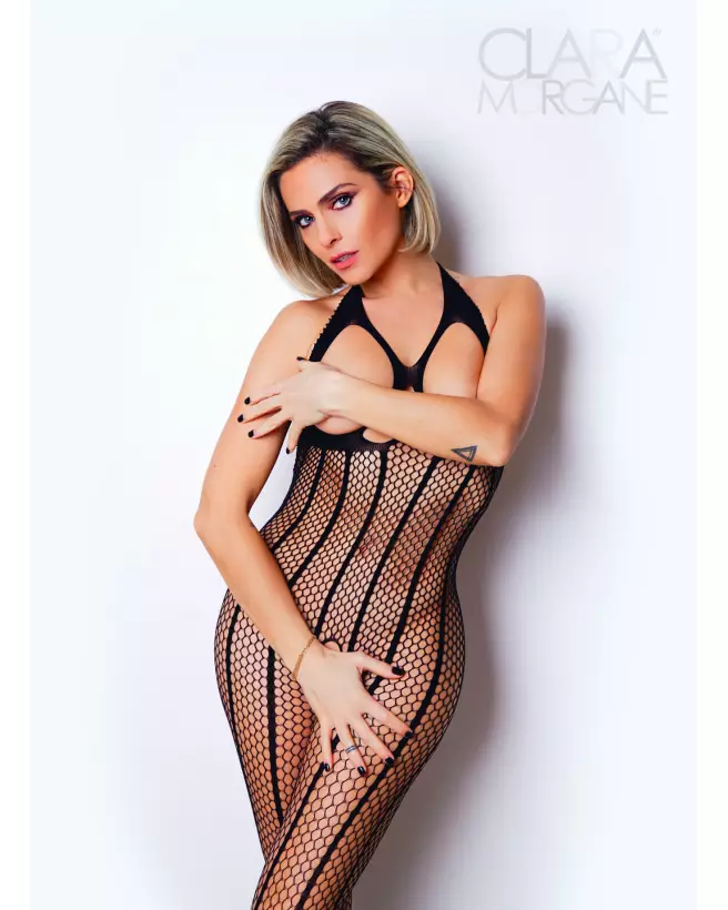 Bodystocking Clara Morgane en lingerie sexy adaptable à toutes morphologies-2