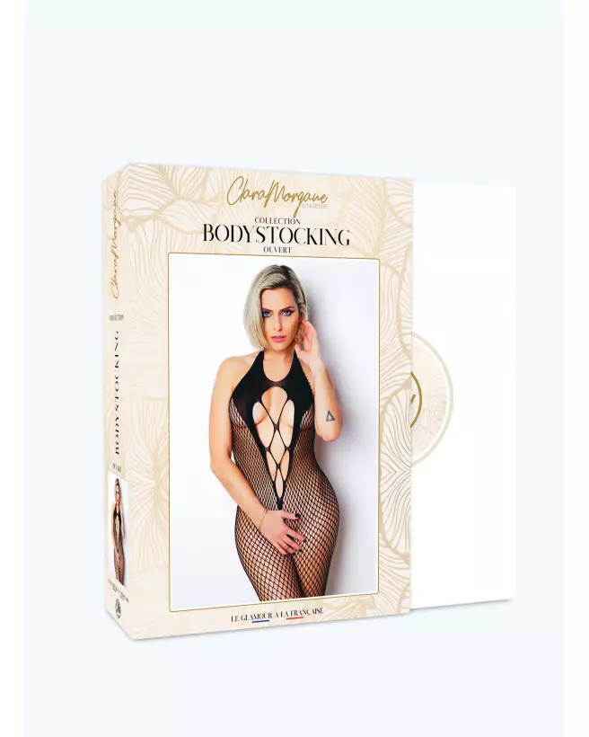 Bodystocking Numéro 2 Clara Morgane Lingerie en résille élégante-3
