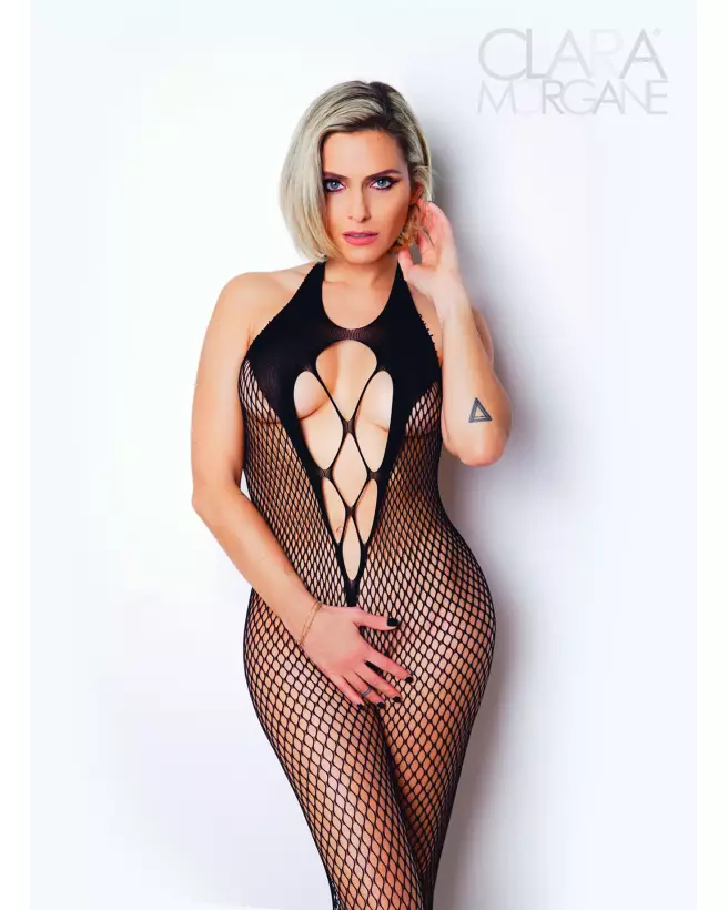 Bodystocking Numéro 2 Clara Morgane Lingerie en résille élégante-1
