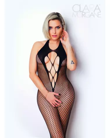 Bodystocking Numéro 2 Clara Morgane Lingerie en résille élégante-1