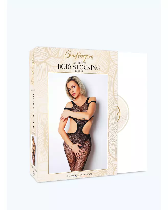 Photo du Bodystocking Le Numéro 3 de Clara Morgane Lingerie, élégance et séduction-3