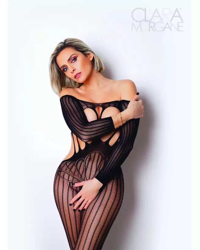 Image du Bodystocking Numéro 5 de la collection Clara Morgane Lingerie-1