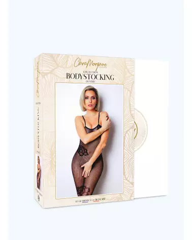 Image du Bodystocking Le Numéro 6 de la collection Clara Morgane Lingerie, tenue sensuelle et élégante-3